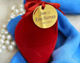 Henna night red clay jug İncludes henna inside kına testisi turkish bridal accessory handmade wedding gift personalized clay jug