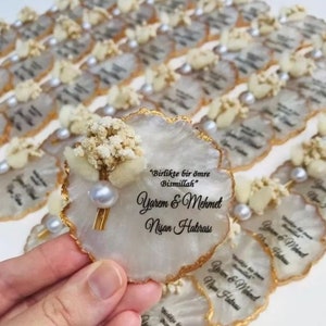 Wedding Luxury Magnet, Wedding Favors,Personalized Gift Epoxy Magnet,Engagement Favors,Epoxy Magnet,Anniversary Favors,Islamic Favors Magnet