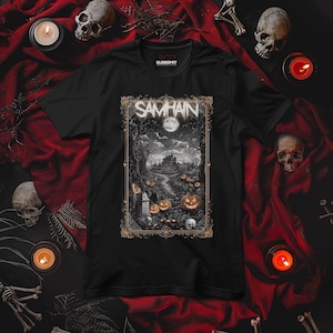 Samhain T-Shirt | Occult Clothing | Metal | Weirdcore | Goth Shirt | Gothic Clothing | Heavy Metal |  Halloween | Samhain