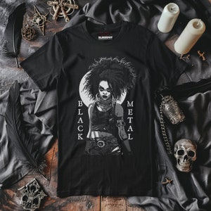 Black Metal Woman T-Shirt | Black Women | Occult Clothing | Black Metal | Weirdcore | Goth Shirt | Gothic Clothing