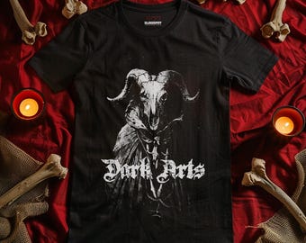 Dark Arts T-Shirt | Okkulte Kleidung | Schwarzes Metall | Schrägkern | Liebefertigkeit | Vampir | Gothic Shirt | Gothic Kleidung | Okkulte Ästhetik