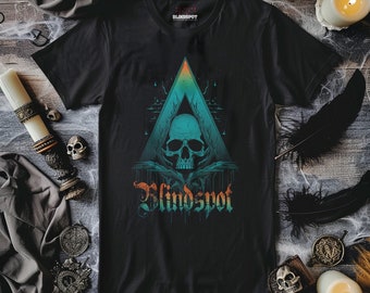 Okkultes Teal T-Shirt | Okkulte Kleidung | Schwarzes Metall | Schrägkern | Gothic Shirt | Gothic Kleidung | Ästhetische Kleidung | Schweres Metall