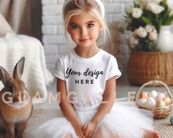 Easter Bunny T-shirt Mockups for kids: Hop into Spring!