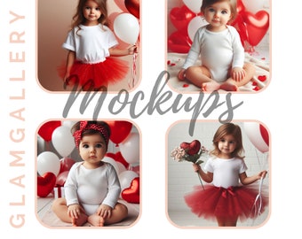 Maquetas blancas Bella canvas 3001T, Mockups del Día de San Valentín, Camiseta blanca Bella canvas, Mockups para niños, Mockups de camisetas blancas