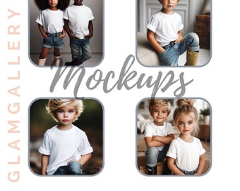 Adorable Spring T-shirt Mockups for kids