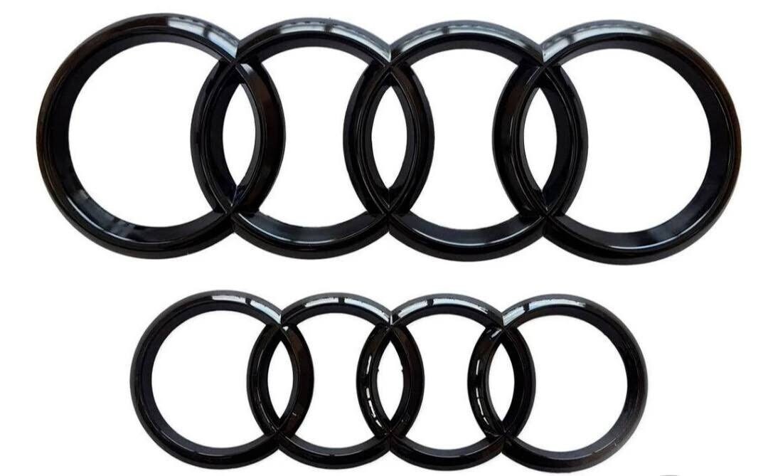 Audi cheap black emblems
