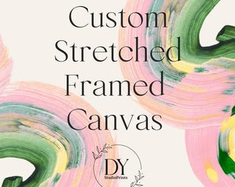 Custom Framed Canvas Wall Art | Choose Any Artwork From My Shop | Personalized Home Decor Print | Ready to Hang Canvas for Home Apartment