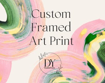 Custom Framed Poster | Choose Any Artwork from My Shop | Pine Wood Frame Wall Art | Ready to Hang Grandmillennial Coastal Decor