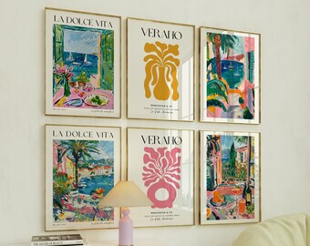 Matisse Art Prints Set, Eclectic Maximalist Wall Decor (Digital Download)