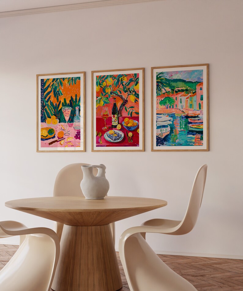 Trendy Matisse Room Decor, Retro Kitchen Wall Art, Bar Dopamine Poster