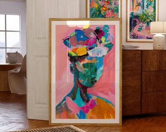 Aesthetic Dopamine Room Decor, Matisse Gallery Art, Verano Poster, 70s Wall Print, Pink Wall Art, Summer House Poster,Retro Print,Preppy Art