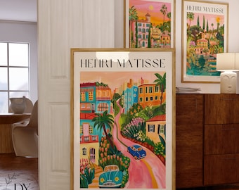 Henri Matisse Set of 3 Art Print, Aesthetic Matisse Poster for Modern Gallery Exhibition Art, Minimalist Neutral Wall Art, Matisse Gift Idea