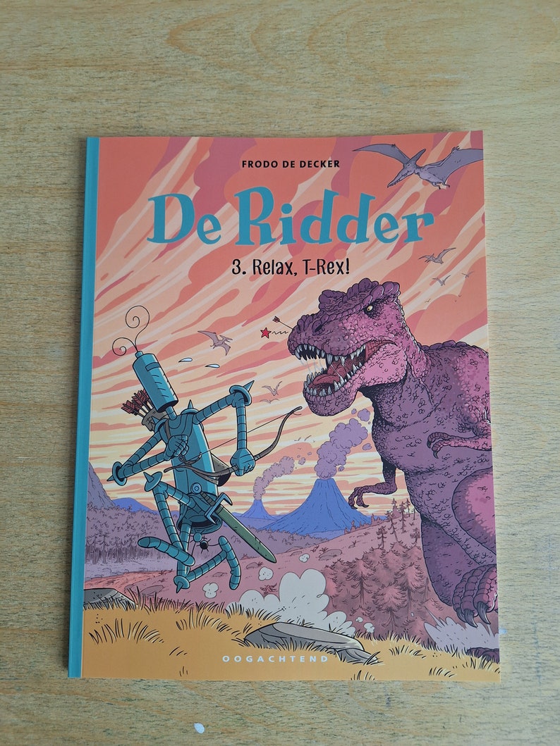 De Ridder 3 Relax, T-rex gesigneerd met tekening indien gewenst afbeelding 3