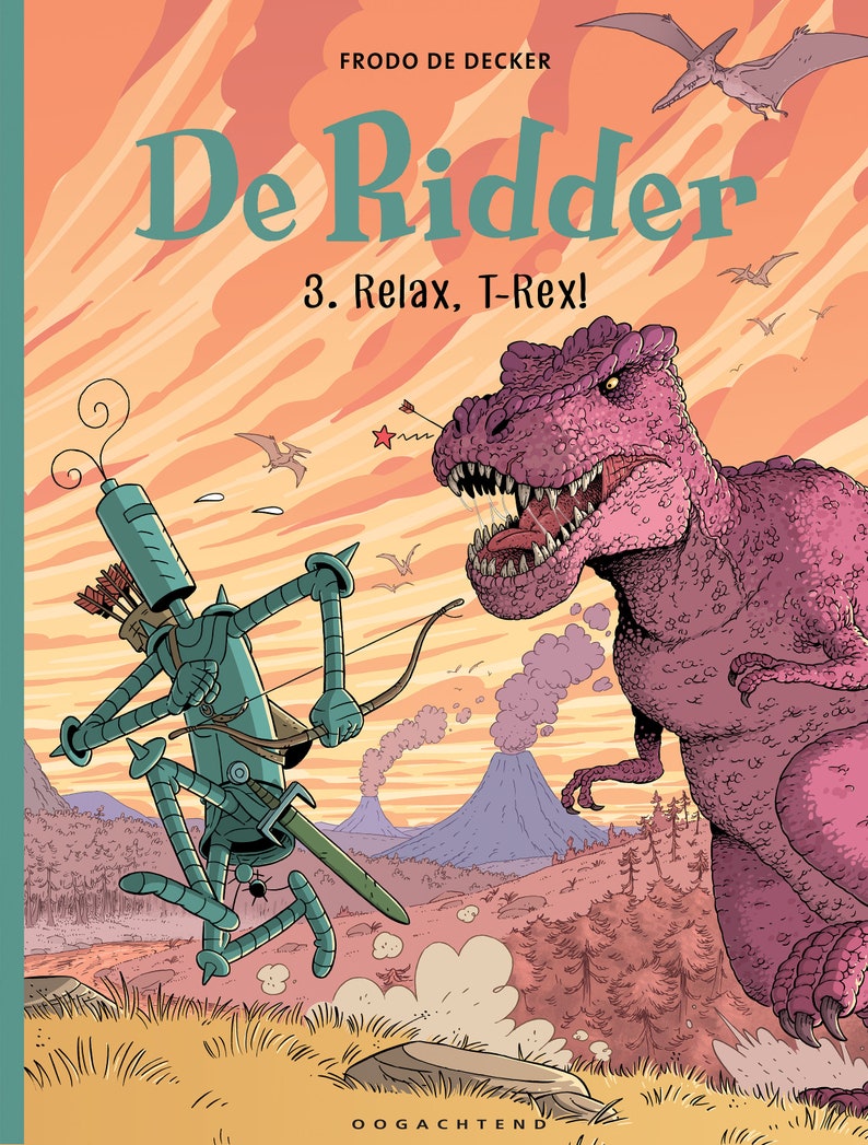 De Ridder 3 Relax, T-rex gesigneerd met tekening indien gewenst afbeelding 1