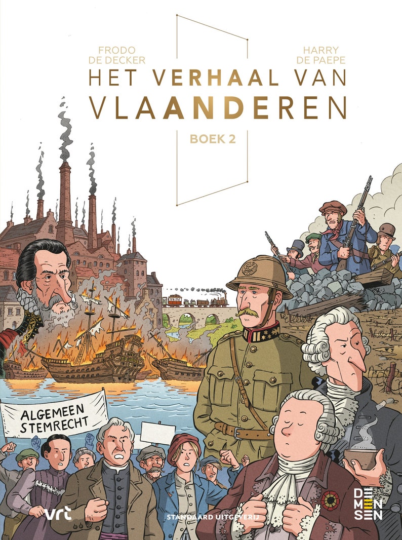 Het verhaal van Vlaanderen deel 2 Gesigneerd met tekening indien gewenst afbeelding 1