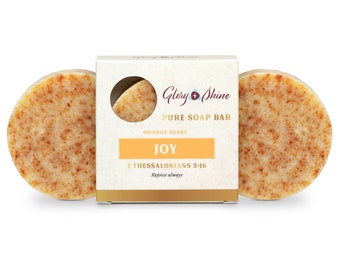 Joy Soap Bar | Catholic Made | Orange with Kaolin Clay and Orange Peels