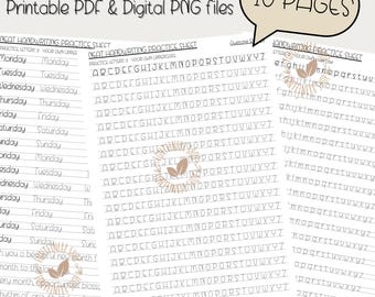 Neat Handwriting Practice Worksheets, Printable Handwriting practice workbook, Alphabet Writing Practice, ABC Handwriting Practice Workbook