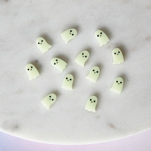 Glow in the Dark Ghost Stud Earring Blanks - DIY Acrylic Earrings - Laser Cut Earring Blanks - Acrylic Blanks for Earring Makers