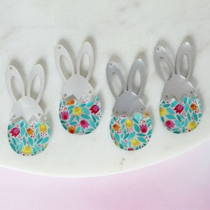 Tulip Easter Egg Earring Blanks - Bunny Ear Earring Blanks - DIY Acrylic Earrings - Earring Blanks - Acrylic Blanks for Earring Makers