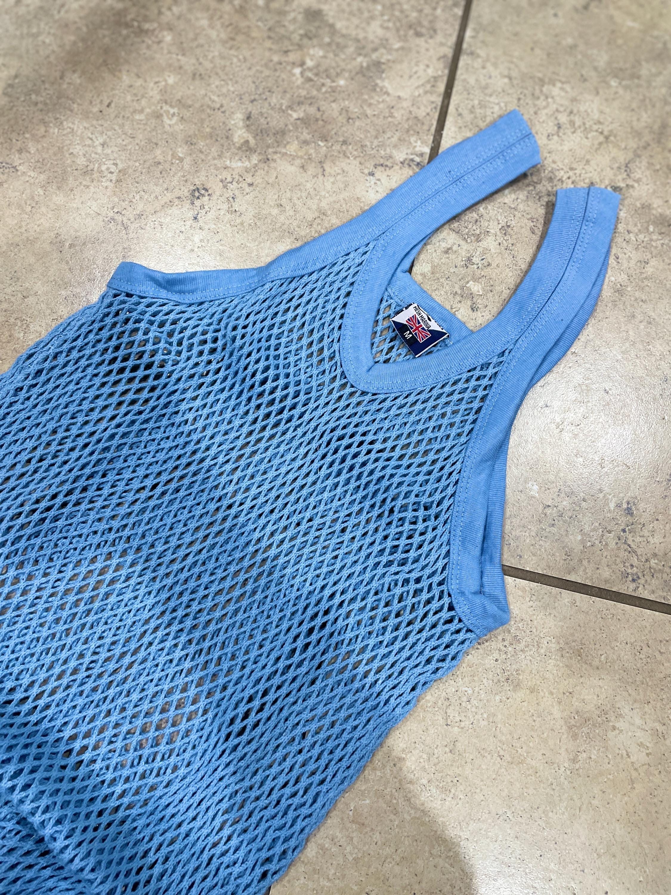 Men's Crystal Mesh Summer Lightweight Vest Cotton String Vests - Etsy UK