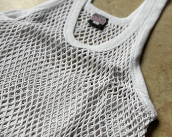 Men's Crystal Mesh Summer Lightweight Vest Cotton String Vests