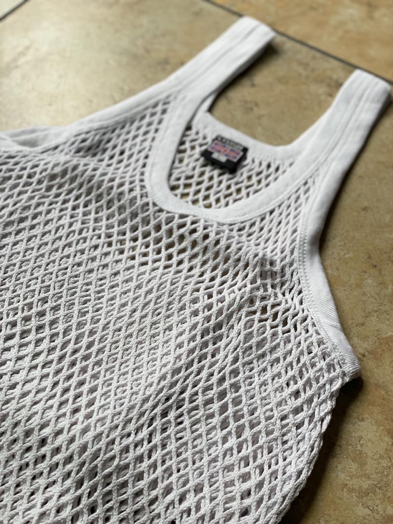 Men's Crystal Mesh Summer Lightweight Vest Cotton String Vests - Etsy UK