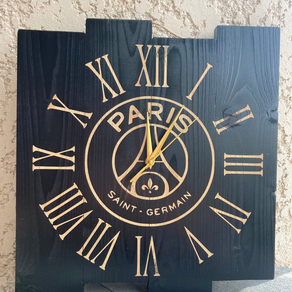 Horloge bois Personnalisé PSG et autres  ...