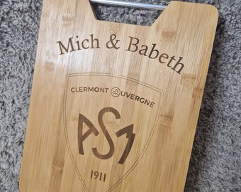 Personalized cutting board logo + First name (free shipping)