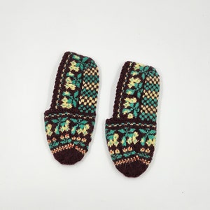 Knitted Slipper Socks | Home Slipper Socks | Handmade Slipper Socks | Wool slippers | Adult Slipper Socks