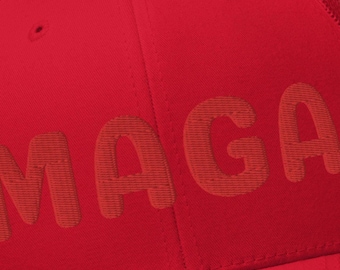 Gorra de camionero bordada Trump 2025 MAGA: Gorra patriótica