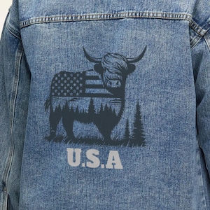 American Flag Denim Jacket: Patriotic Women&#39;s Outerwear