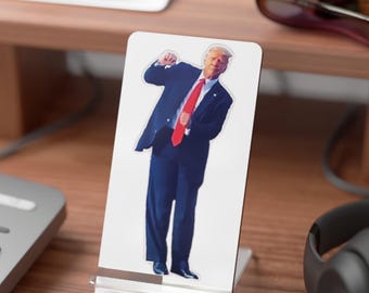 Soporte para teléfono con el baile de Trump / Soporte patriótico para smartphone, expositor político de escritorio