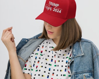 Trump 2024 MAGA Hat – Embroidered Patriotic Cap
