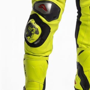 Tuta in pelle da moto personalizzata - Tuta da motociclista professionale con armatura CE - Abbigliamento protettivo da motociclista per uomo immagine 6
