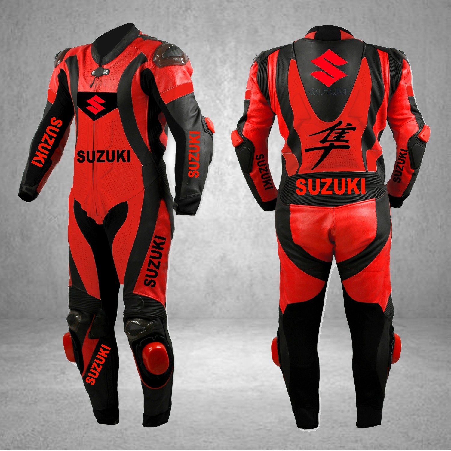 One Piece Inspired by Suzuki Hayabusa Black & Red Motorcycle