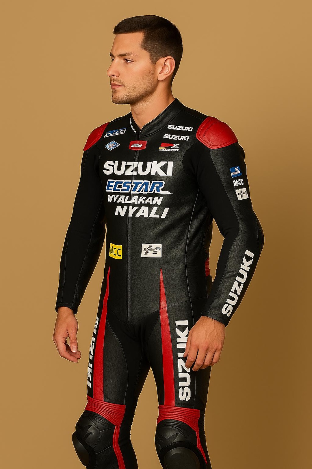 SUZUKI Motorbike Racing Suit Motorcycle Motogp Cowhide Leather