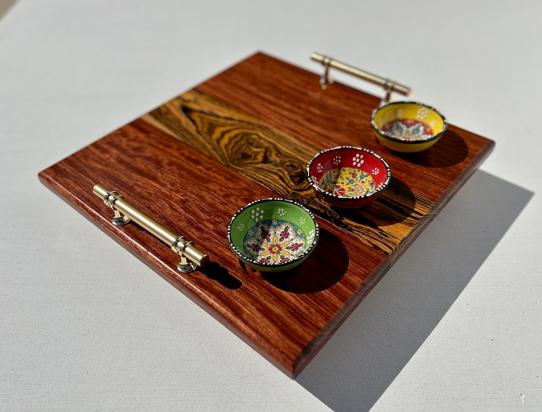Diffing Tray Dipping Tray With Bowls – Bubinga and Bocote - Etsy
