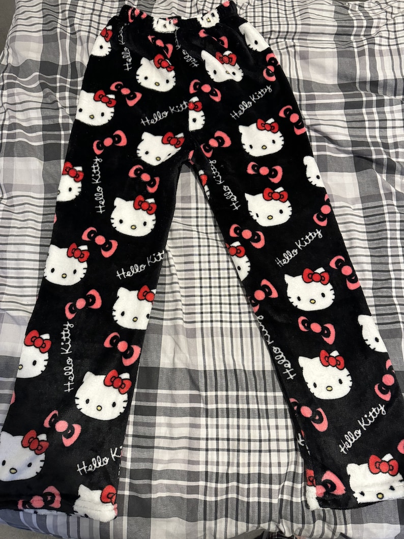 Buy Hello Kitty Pajama Pants Fluffy Pyjamas, Plush Pajama Pants, Gifts for Her, Girlfriend Gifts