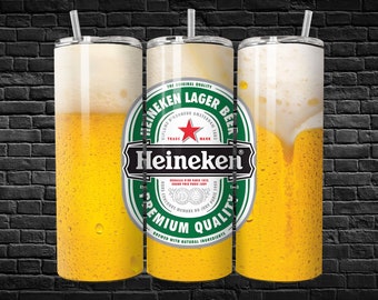 Heineken beer 20oz tumbler wrap