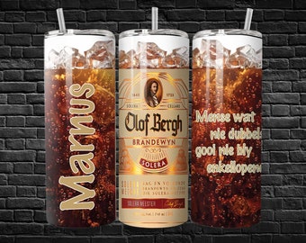 Olof bergh brandy 20oz tumbler wrap