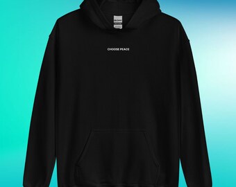Peace Activist Hoodie | Anti-War Sweatshirt | Human Rights Gift | SDG 16 Pullover | Cause Fashion