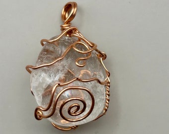 Wire Wrapped Stone Pendant Necklaces