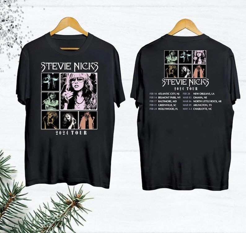 Stevie Nicks 2024 Tour Merch, 2024 Stevie Nicks Live In Concert TShirt