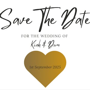 Save The Date Scratch Card | Wedding Invitation | Personalised Invitation | Wedding Save The Date