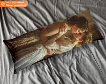 Dakimakura Body Pillowcase Lesbian Art, Full Body Pillow Cover, Bedroom Home Decor, Gifts For Him and Her, Gifts for Boyfriend Girlfriend,D7