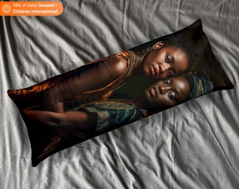 Dakimakura Body Pillowcase Lesbian Art, Full Body Pillow Cover, Bedroom Home Decor, Gifts For Him and Her, Gifts for Boyfriend Girlfriend,D1