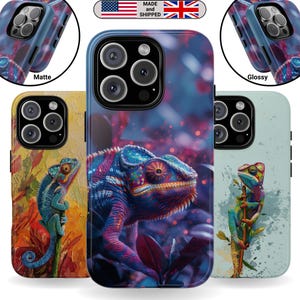 Phone Case Lizard Art Gift for iPhone Google Pixel Samsung Galaxy Animal Print Gift for Him and Her Gift for Friends and Family Digital Art