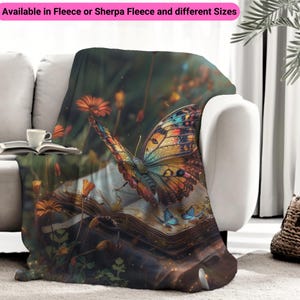 Butterfly Animal Art Soft Cozy Blanket Gift Moth Print Fleece Blanket Birthday Gift for Friends Gift for Teacher Gift for Family Digital Art
