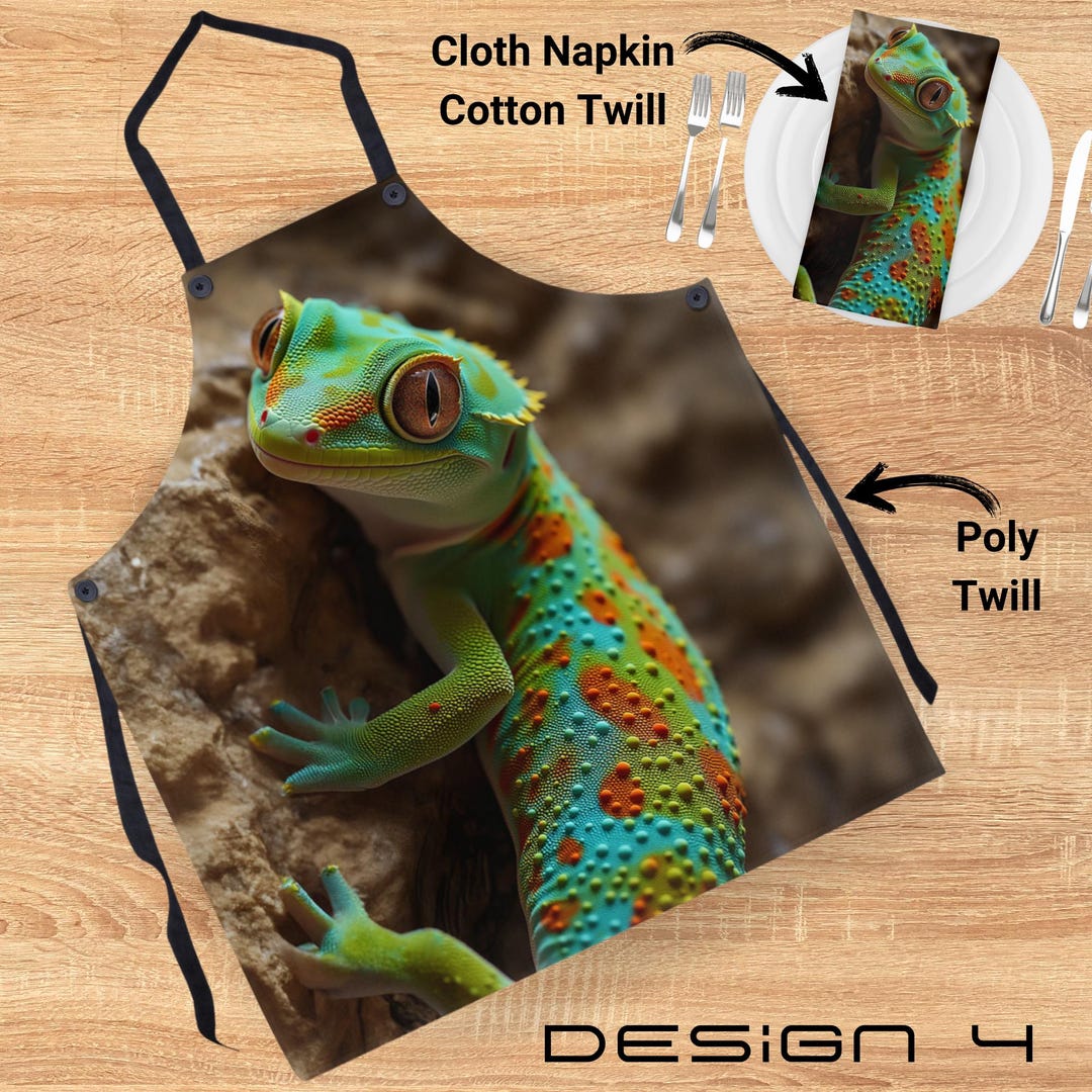 Apron Animal Amphibian Print Kitchen Apron Kitchen and Dining Gift for ...