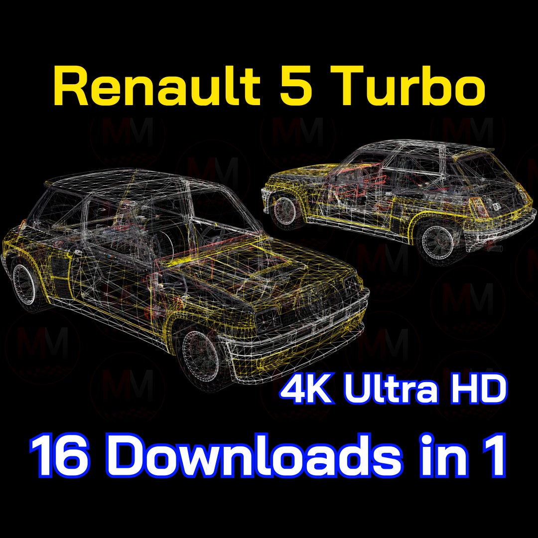 Renault 5 Turbo 16 Downloads in 1, Rally, WRC, Ultra HD 4K, Wall Art ...